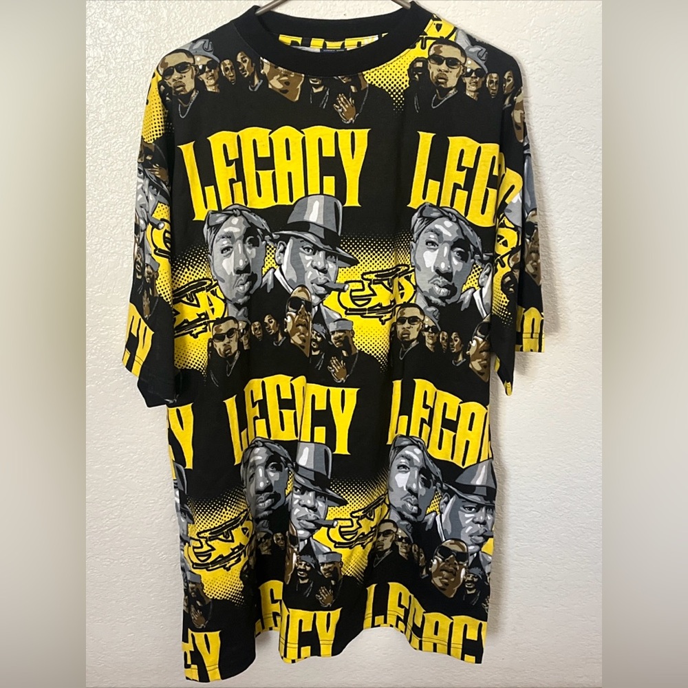 Give Me Face AOP T-Shirt 2Pac Notorious BIG JayZ Legacy 90's Rap XL